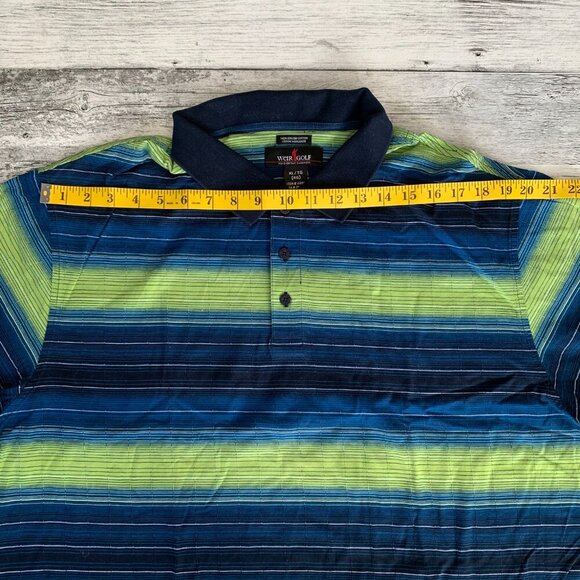 Weir Golf Striped Golf Polo Shirt - Picture 5 of 7